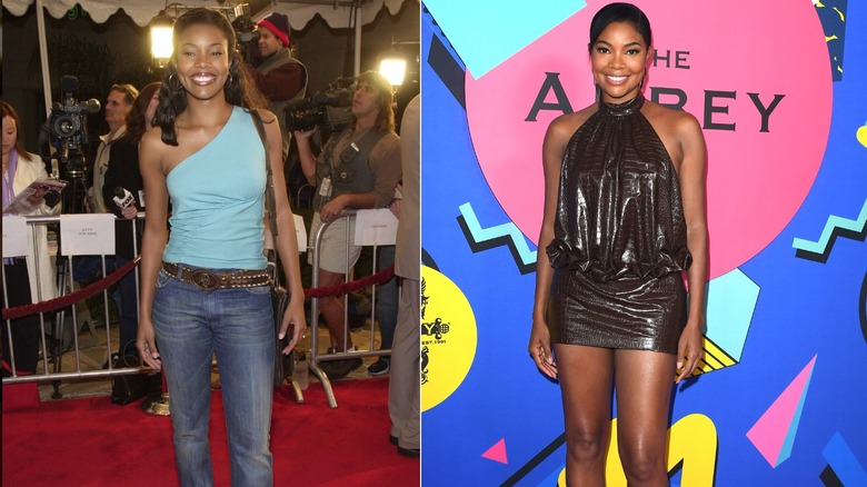 Gabrielle Union en el estreno de Saving Silverman en 2001 y en un evento en West Hollywood en mayo de 2026.