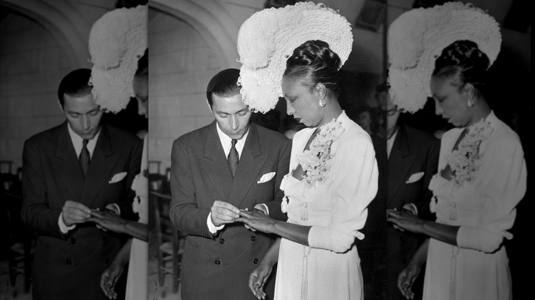 La boda de Josephine Baker y Jo Bouillon en Francia 1947