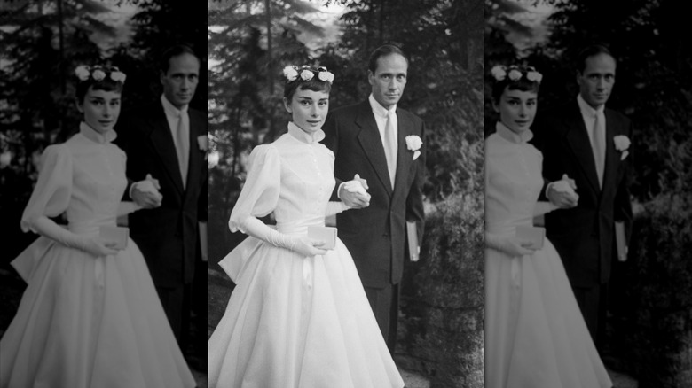 La boda de Audrey Hepburn y Mel Ferrer 1954