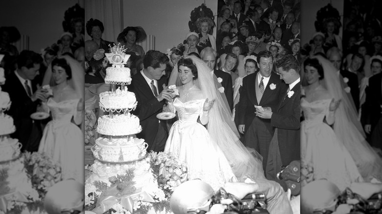 La boda de Elizabeth Taylor y Conrad Hilton, 1950