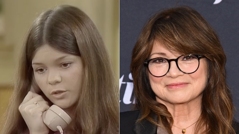 L: Una instantánea de Valerie Bertinelli como Barbara Cooper en One Day at a Time / R: Valerie Bertinelli asiste a una proyección de FYC de Lifetime "Amor, otra vez" en el Wolf Theatre de Television Academy en el Saban Media Center el 30 de abril de 2026