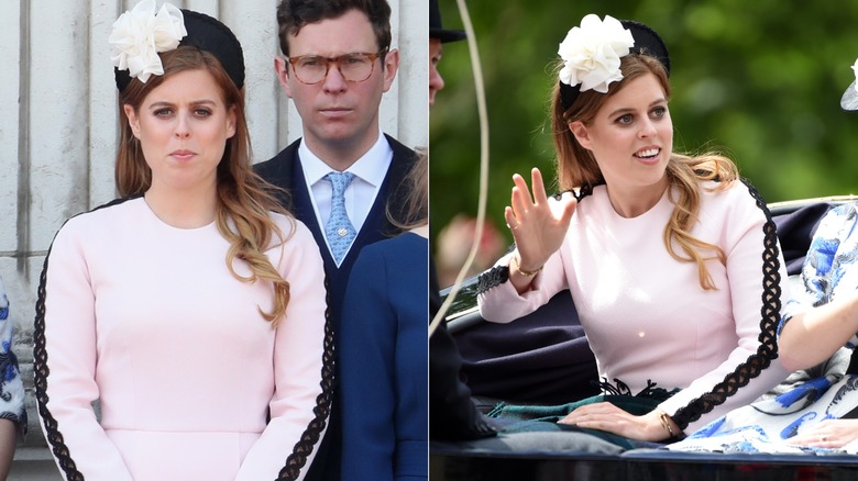 La princesa Beatriz en Trooping the Colour en 2019