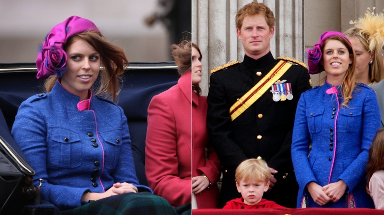 La princesa Beatriz en Trooping the Colour en 2012