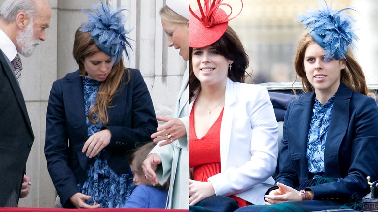 La princesa Beatriz en Trooping the Colour en 2010