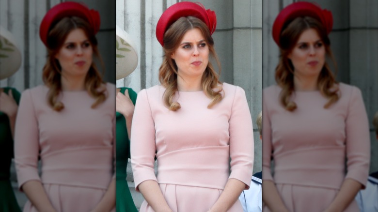 La princesa Beatriz en Trooping the Colour en 2018