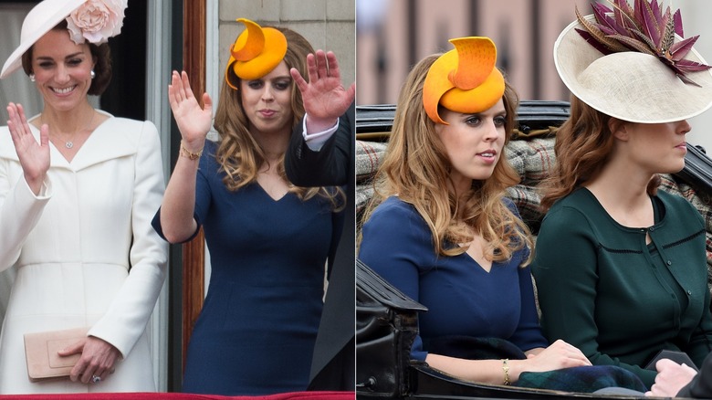La princesa Beatriz en Trooping the Colour en 2016