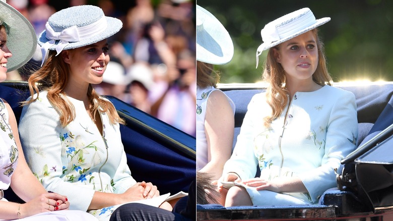 La princesa Beatriz en Trooping the Colour en 2017