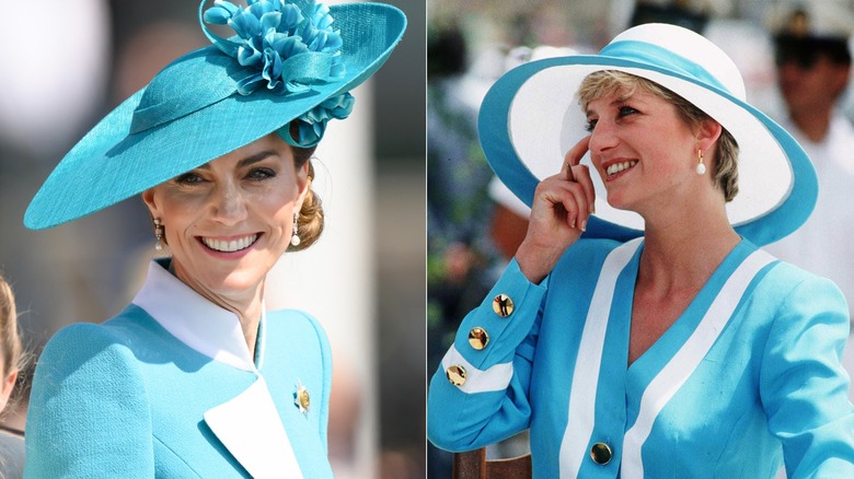 Kate Middleton en Trooping the Color 2025 y la princesa Diana en El Cairo, Egipto, en 1992