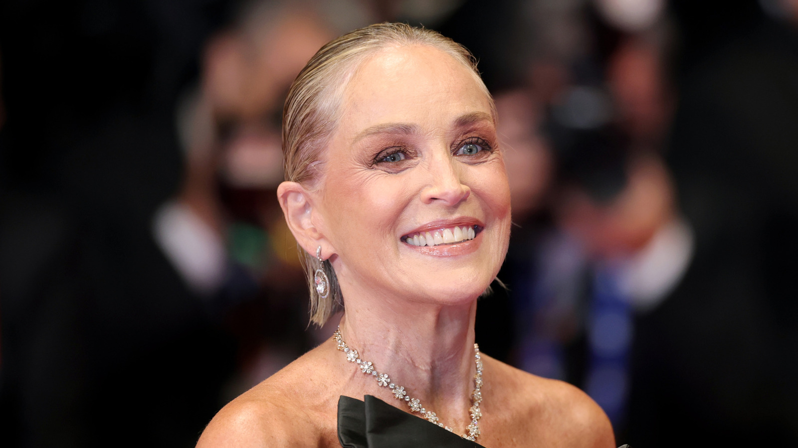 Sharon Stone ha dominado el arte de una sutil transición de cabello gris