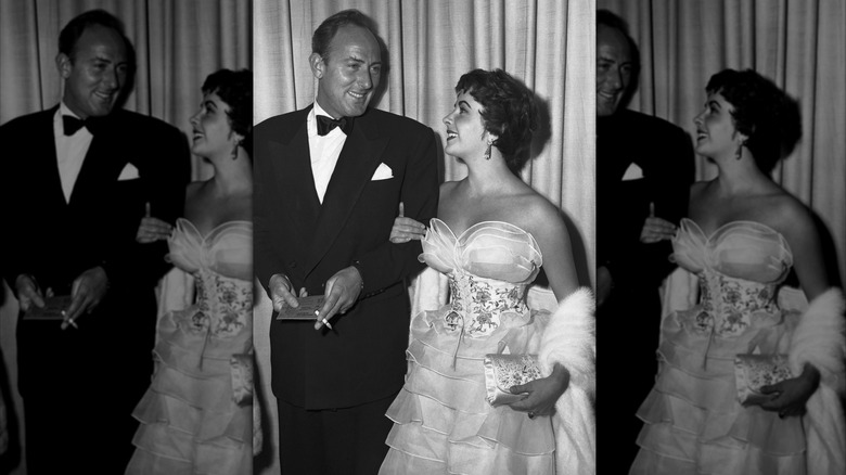 Elizabeth Taylor y su esposo Michael Wilding en la 25ª edición anual de los Premios de la Academia en Hollywood en marzo de 1953.