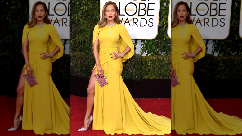 Jennifer López en la 73ª edición anual de los Globos de Oro en Beverly Hills en enero de 2016