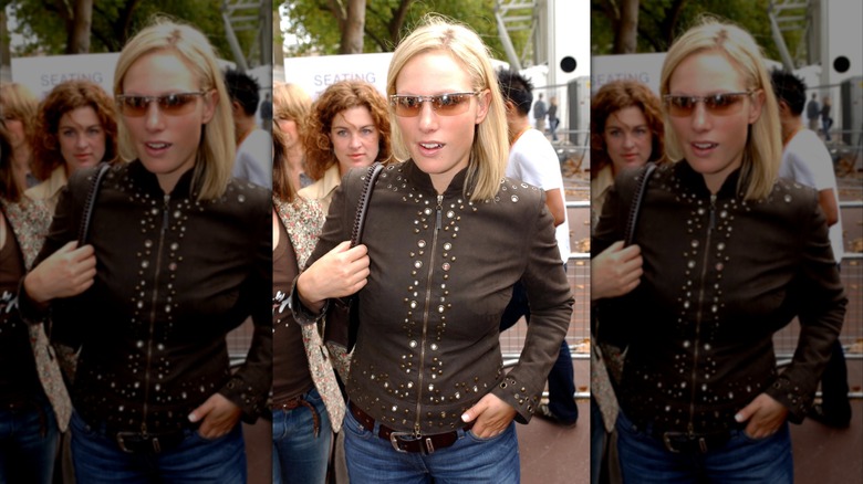 Zara Tindall en la Semana de la Moda de Londres 2003.