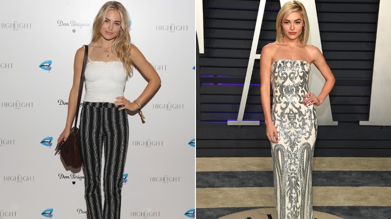 Michelle Randolph posa en el lanzamiento de la marca y en la fiesta de los Oscar de Vanity Fair