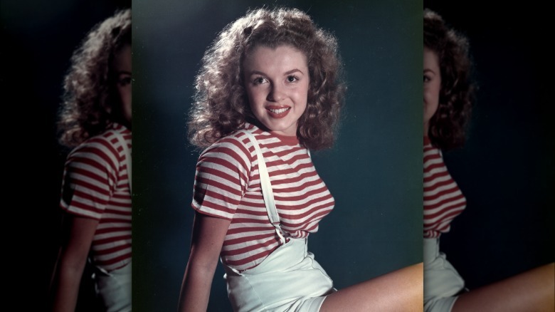 Marilyn Monroe antes de hacerse famosa.