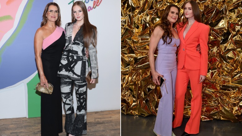 Brooke Shields y Grier Henchy en 2024 y 2023