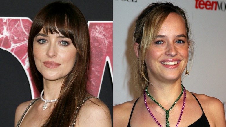 Dakota Johnson con y sin flequillo