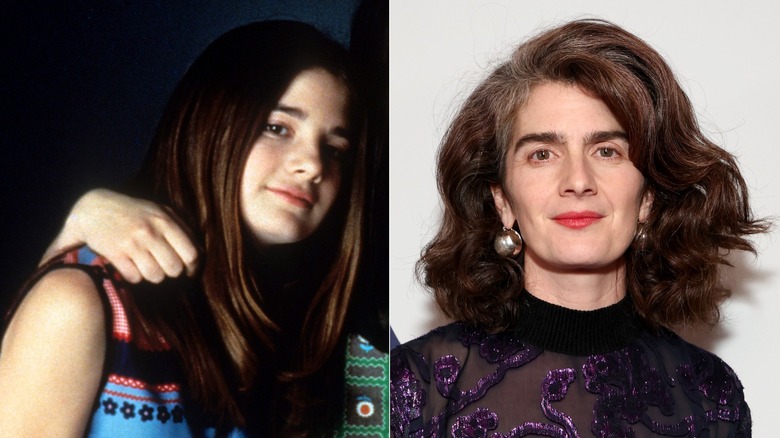 Fotos una al lado de la otra de Gabby Hoffman de 1995 y 2025