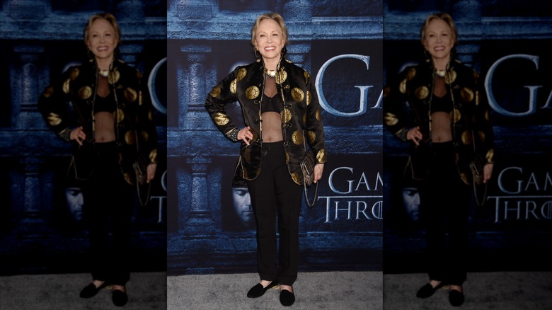 Faye Dunaway asistiendo al estreno de mayo de 2016 de 