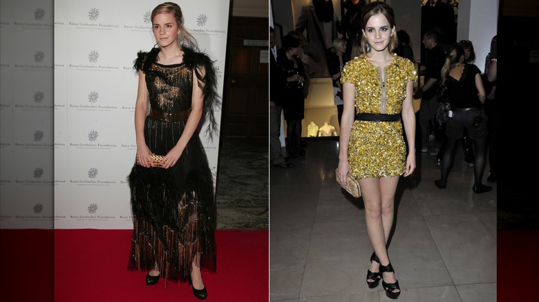 Emma Watson en 2007 y 2009