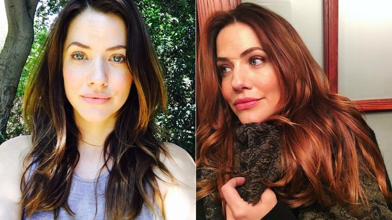 Julie Gonzalo con ombré y cabello rojo