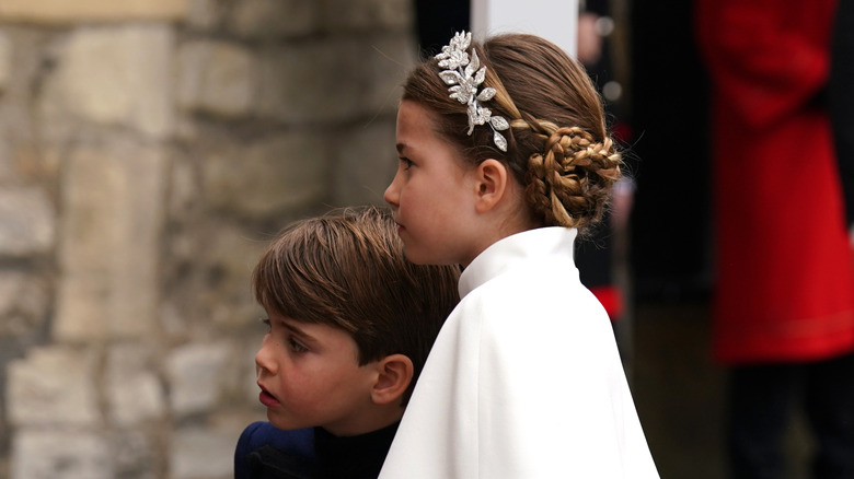 El príncipe Louis y la princesa Charlotte juntos