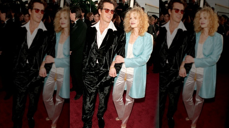 Kevin Bacon y Kyra Sedgwick en los Globos de Oro de 1997