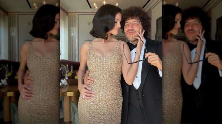 Los looks de Selena Gomez y Benny Blanco para la boda de Taylor Swift