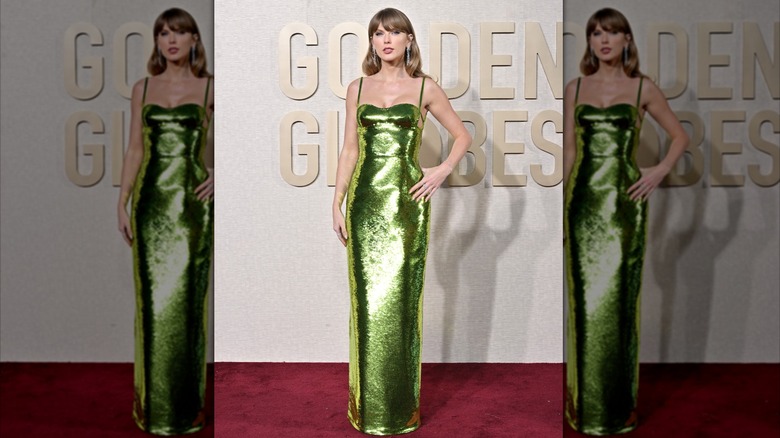 Taylor Swift en la 81a edición anual de los Globos de Oro en Beverly Hills en enero de 2024