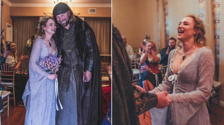 Fotos de la boda de Hunter King de su cuenta de Instagram.