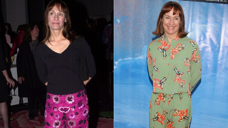 Laurie Metcalf con estampados coloridos