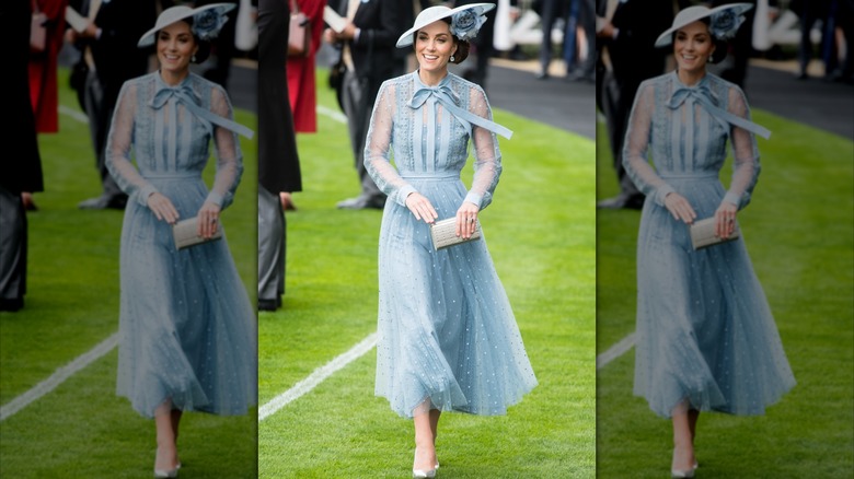 Catherine, duquesa de Cambridge, asiste al primer día del Royal Ascot en Ascot, Inglaterra, en junio de 2019