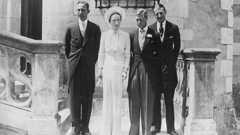 Wallis Simpson y Eduardo VIII el día de su boda en 1936