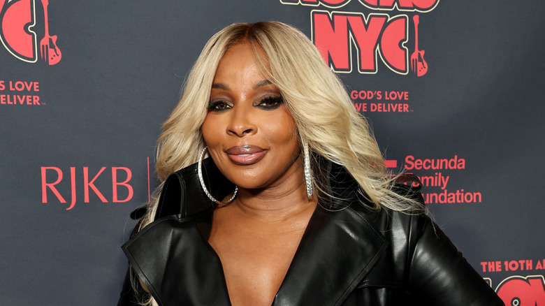 Mary J. Blige en Nueva York en la alfombra roja