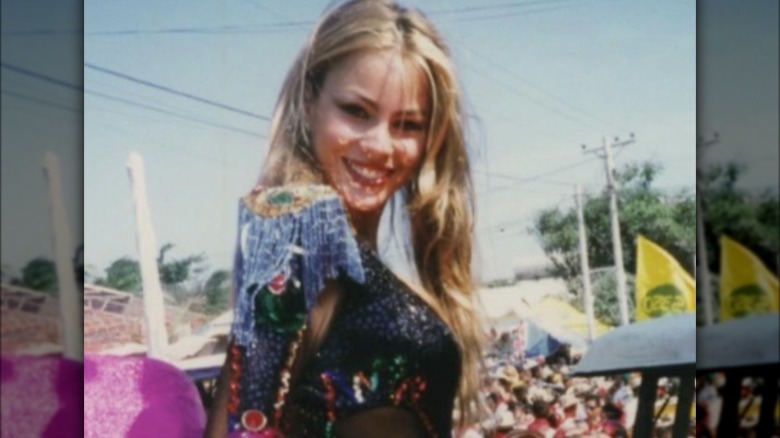 Sofía Vergara con su cabello rubio en carnaval