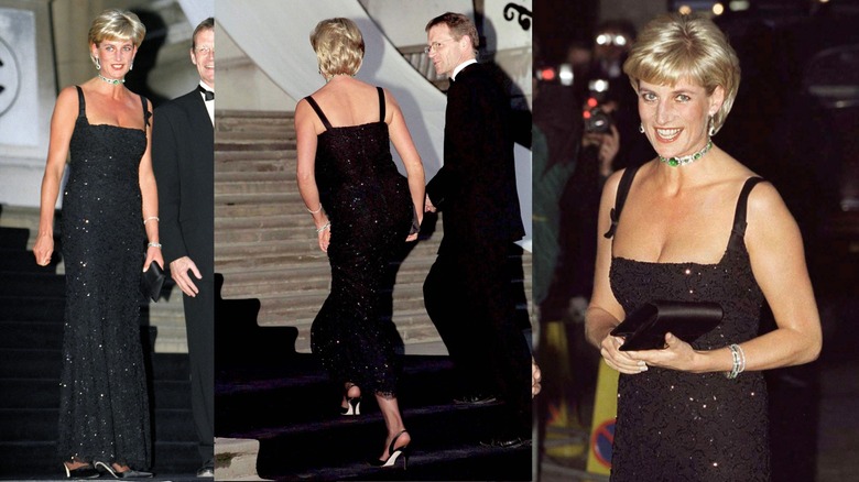La princesa Diana en una gala para celebrar el centenario de la Tate Gallery en su 36 cumpleaños en Londres en julio de 1997.