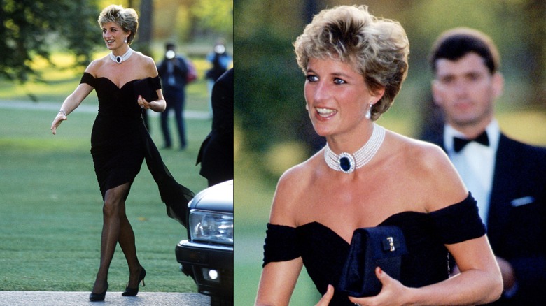 La princesa Diana asiste a la fiesta de Vanity Fair en la Serpentine Gallery de Londres en junio de 1994.