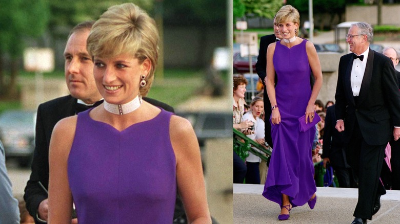 La princesa Diana en una cena de gala en el Museo Field de Historia Natural de Chicago en junio de 1996