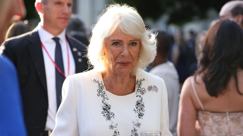 La reina Camilla en su visita de Estado a Estados Unidos en abril de 2026.