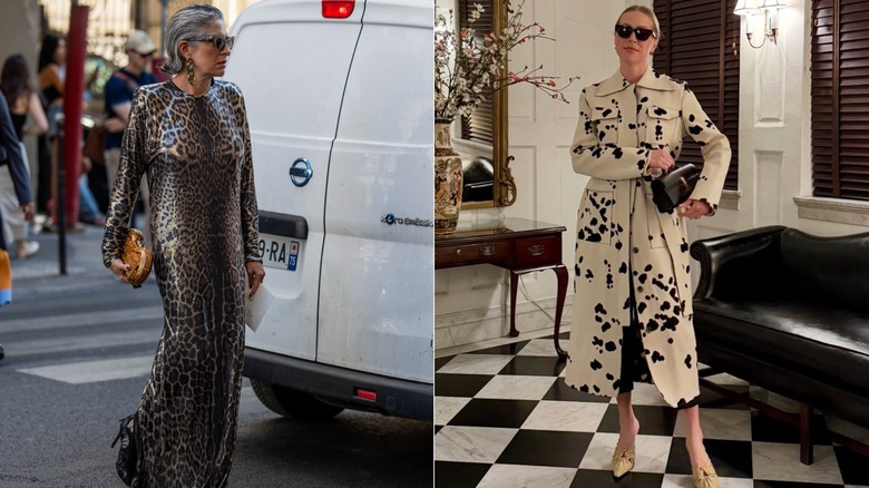 Lado a lado: mujeres con estampado de leopardo y dálmata