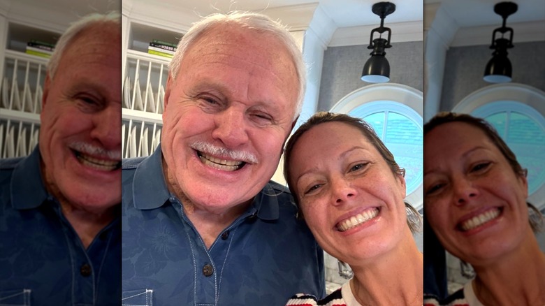 Selfie de Dylan Dreyer con su padre