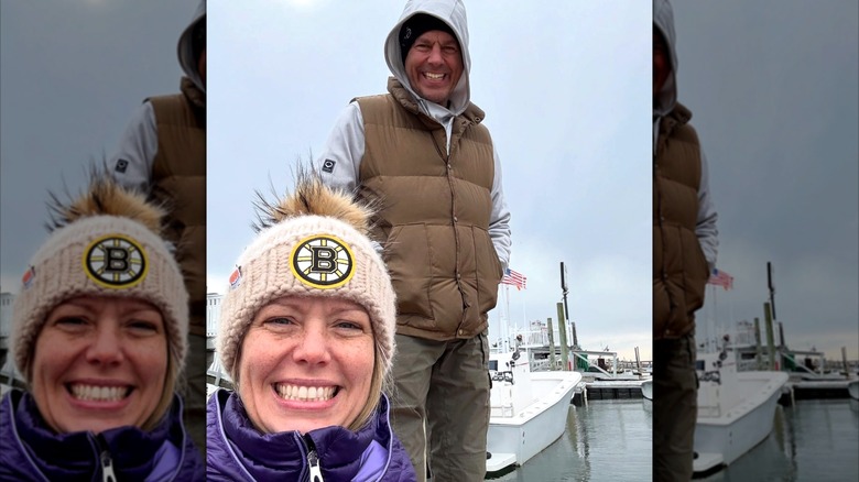 Selfie de Dylan Dreyer con su hermano