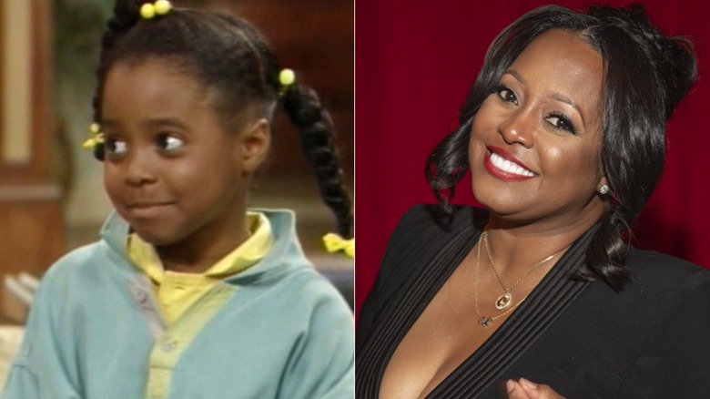 Fotografías una al lado de la otra de Keisha Knight Pulliam alrededor de 1984 (izquierda) y en 2026 (derecha).