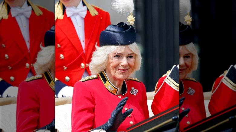 La reina Camilla en Trooping the Color 2026.