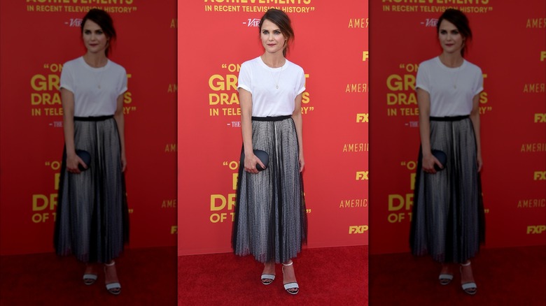 Keri Russell llega a la alfombra roja del FYC de 'The Americans' el 30 de mayo de 2018 en Hollywood