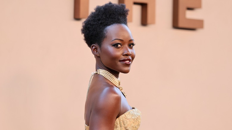 Lupita Nyong'o en el estreno en Nueva York de "La Odisea."