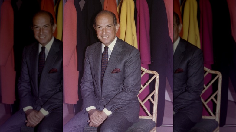 Un retrato de Oscar de la Renta en 1988.