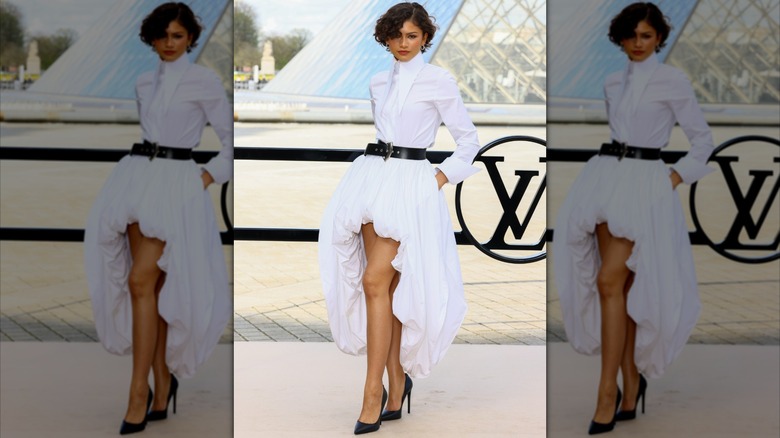 Zendaya en el desfile de otoño/invierno de ropa femenina de Louis Vuitton durante la Semana de la Moda de París en marzo de 2026