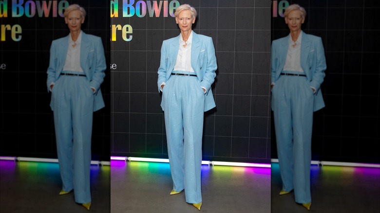 Tilda Swinton asiste a la noche inaugural del David Bowie Center en el V&A East Storehouse de Londres en septiembre de 2025