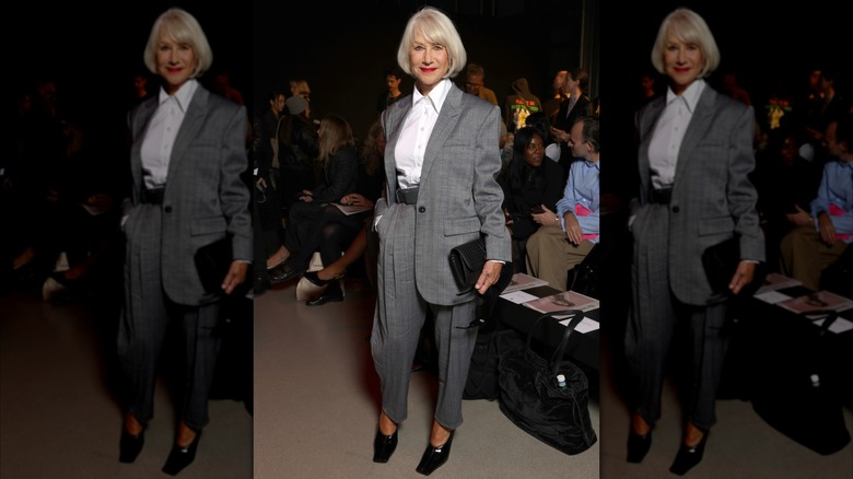 Helen Mirren en el desfile primavera/verano de ropa femenina de Stella McCartney durante la Semana de la Moda de París en septiembre de 2025