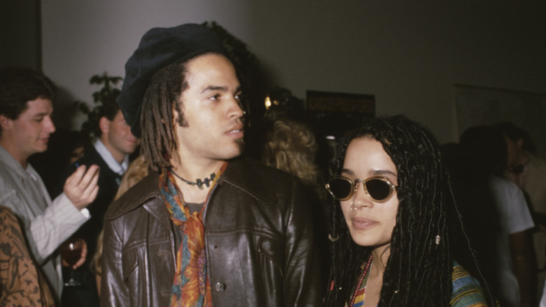 Lenny Kravitz y Lisa Bonet en 1987